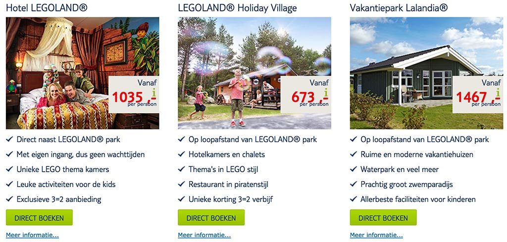 Goedkoop overnachten bij LegoLand in Denemarken3