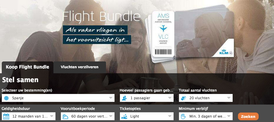 Hoe werkt de KLM Flight Bundle8